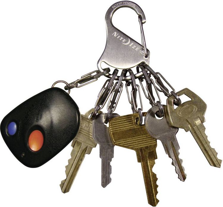 Produktbild: NITE Ize Schl&uuml;ssel-Karabiner NI-KRS-03-11 KeyRack 6 S-Biner Silber 1St.