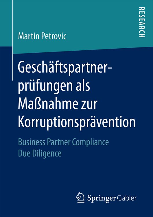 Produktbild: Gesch&auml;ftspartnerpr&uuml;fungen als Ma&szlig;nahme zur Korruptionspr&auml;vention