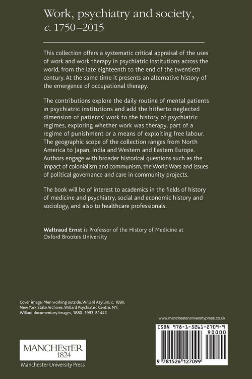 Produktbild: Work, psychiatry and society, c. 1750-2015