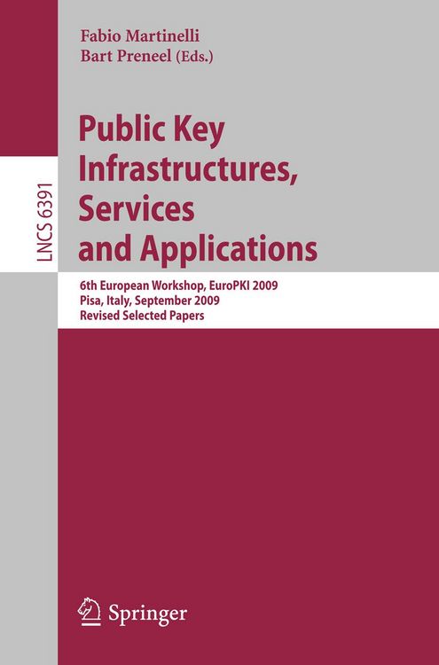 Produktbild: Public Key Infrastructures, Services and Applications