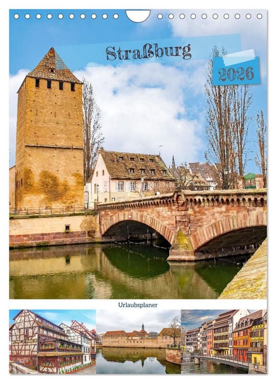 Produktbild: Stra&szlig;burg - Urlaubsplaner (Wandkalender 2026 DIN A4 hoch), CALVENDO Monatskalender