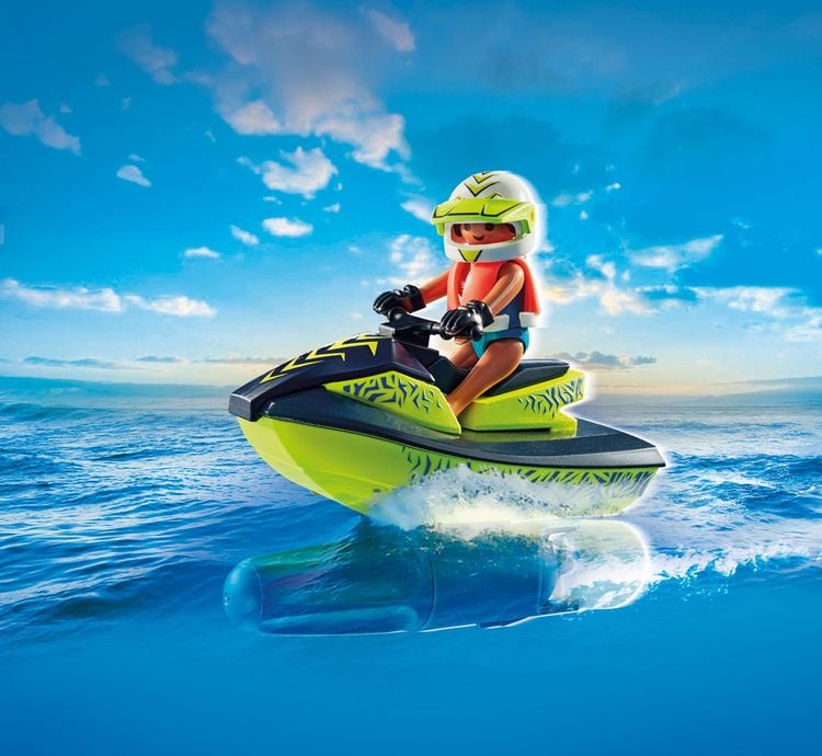 Produktbild: PLAYMOBIL 71464 Feuerwehrboot mit Aqua Scooter