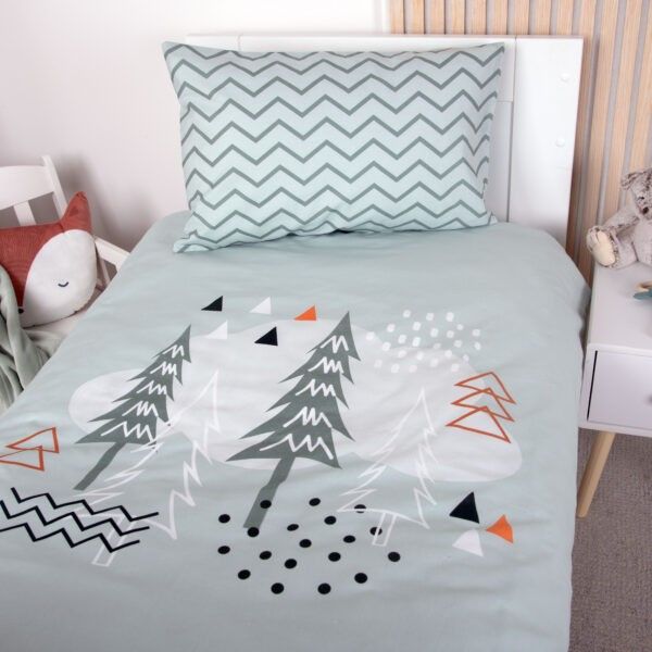 Produktbild: Babybest&reg; 2485410063 - Nordic Forest, Bettw&auml;sche-Set, Baumwolle/Renforc&eacute;, 100x135/40x60cm