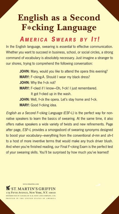 Produktbild: English as a Second F*cking Language