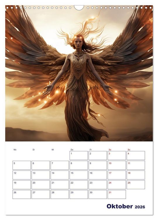 Produktbild: Die reine Sch&ouml;nheit der Engel (Wandkalender 2026 DIN A3 hoch), CALVENDO Monatskalender