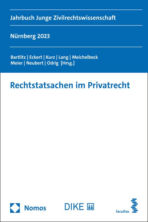 Bild vom Artikel Rechtstatsachen im Privatrecht vom Autor David Bartlitz
