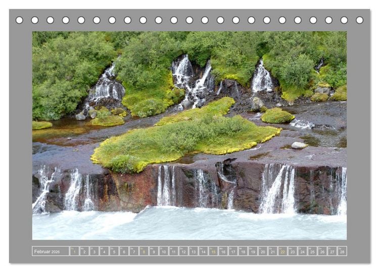 Produktbild: Island Insel der Vielfalt (Tischkalender 2026 DIN A5 quer), CALVENDO Monatskalender