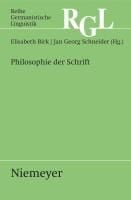 Produktbild: Philosophie der Schrift
