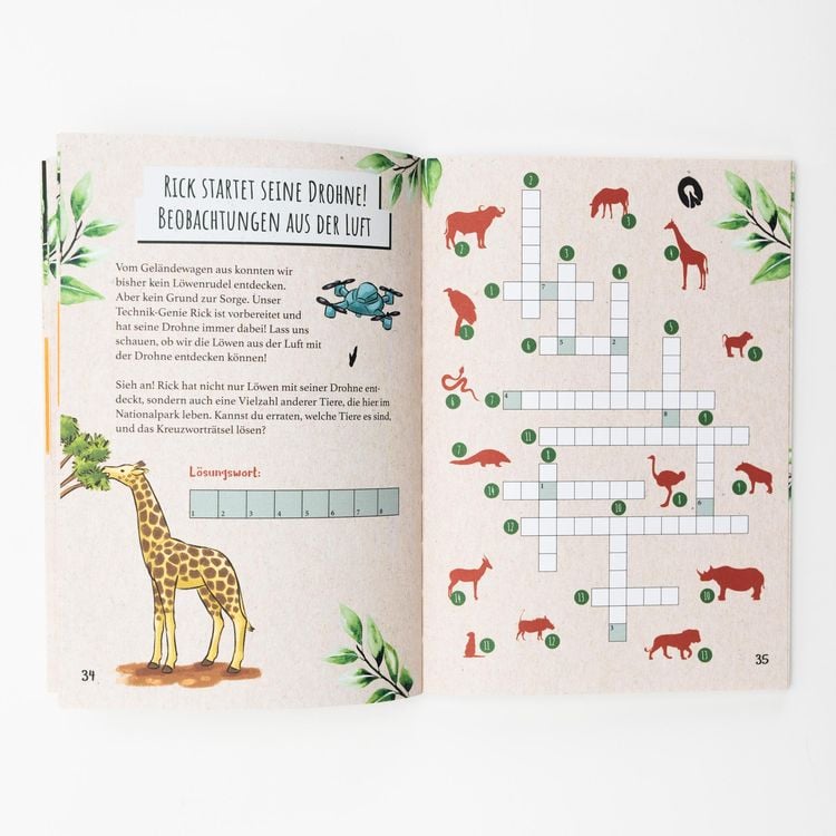 Produktbild: PLAYMOBIL Wiltopia. Entdecke die Savanne! Dein Forscherbuch voller kniffliger Rätsel, spannender Fakten, kleiner Experimente und vielem mehr!