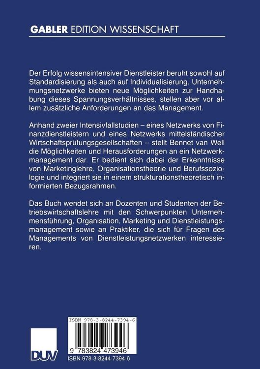 Produktbild: Standardisierung und Individualisierung von Dienstleistungen