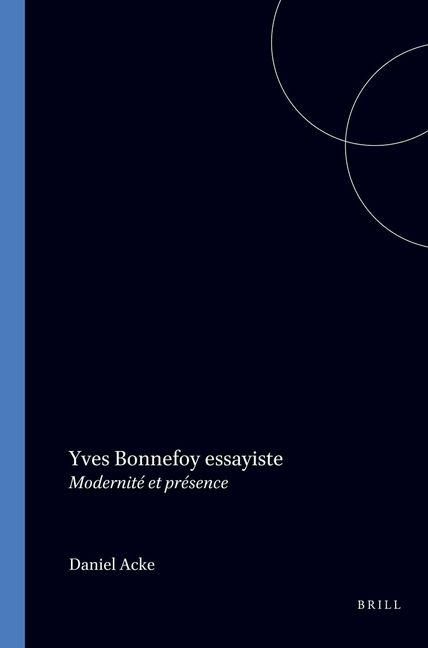 Produktbild: Yves Bonnefoy Essayiste