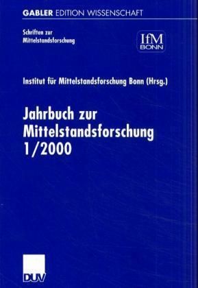 Produktbild: Jahrbuch zur Mittelstandsforschung 1/2000