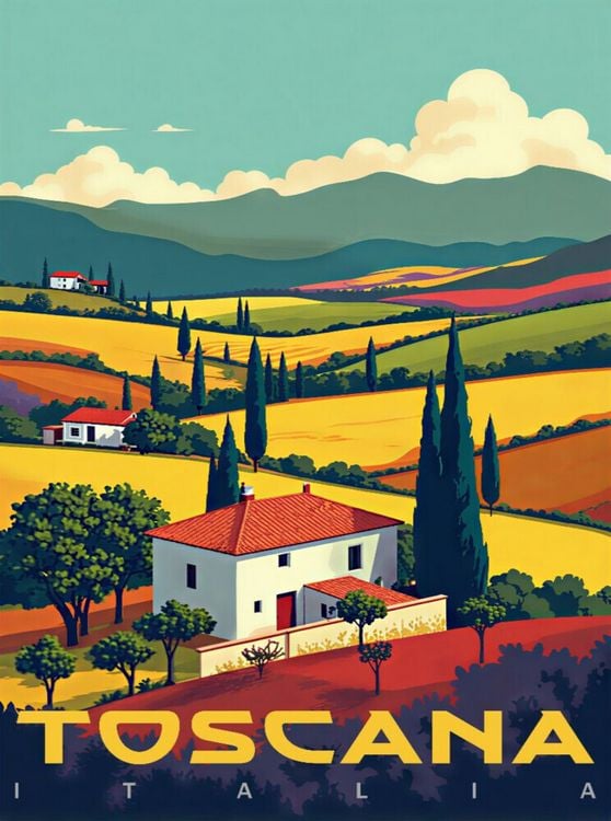 Produktbild: CALVENDO Puzzle Toscana, Italia | 2000 Teile Lege-Gr&ouml;&szlig;e 90x67cm Foto-Puzzle f&uuml;r gl&uuml;ckliche Stunden
