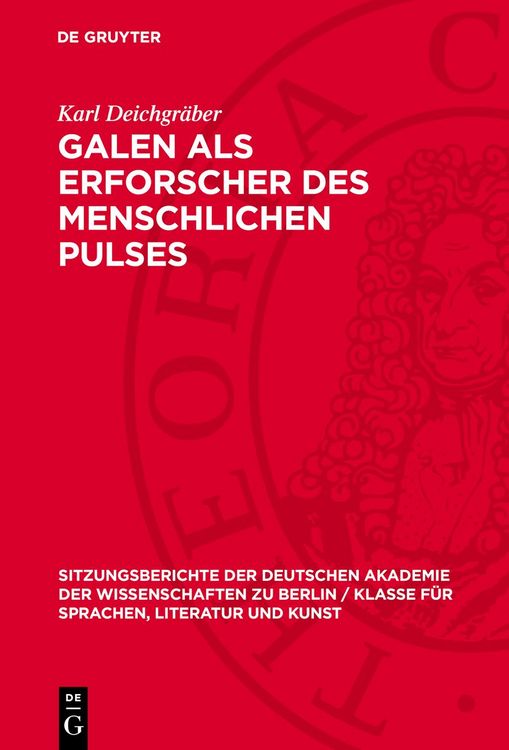 Produktbild: Galen als Erforscher des menschlichen Pulses