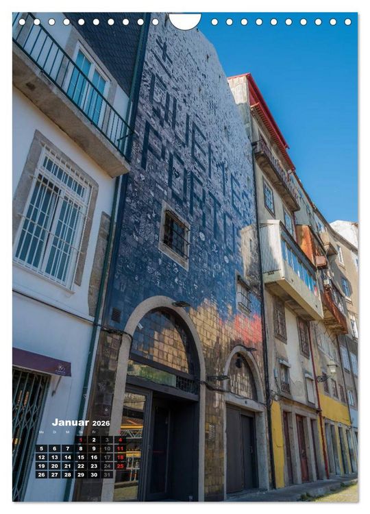 Produktbild: Porto Tag und Nacht (Wandkalender 2026 DIN A4 hoch), CALVENDO Monatskalender