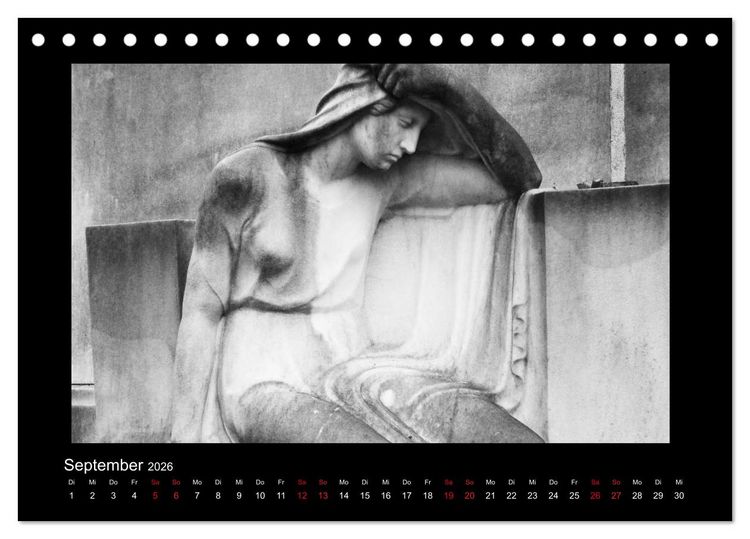 Produktbild: Die Engel von Melaten (Tischkalender 2026 DIN A5 quer), CALVENDO Monatskalender