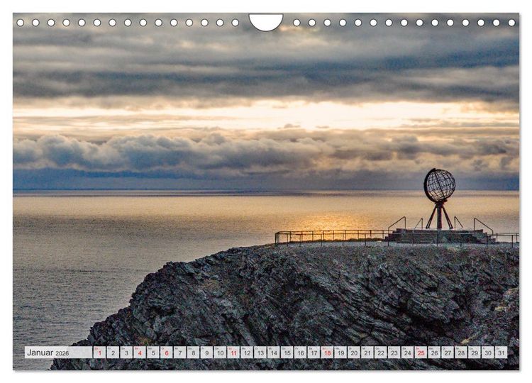 Produktbild: Vom Nordkap zum S&uuml;dkap (Wandkalender 2026 DIN A4 quer), CALVENDO Monatskalender