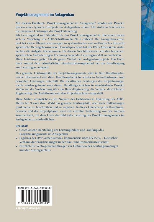 Produktbild: Projektmanagement im Anlagenbau