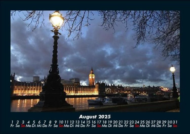 Produktbild: London 2025 Fotokalender DIN A5