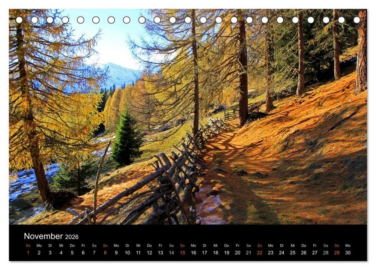 Produktbild: Das Ultental und seine Jahreszeiten (Tischkalender 2026 DIN A5 quer), CALVENDO Monatskalender