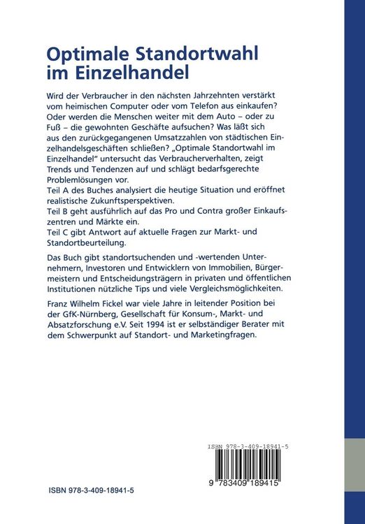 Produktbild: Optimale Standortwahl im Einzelhandel