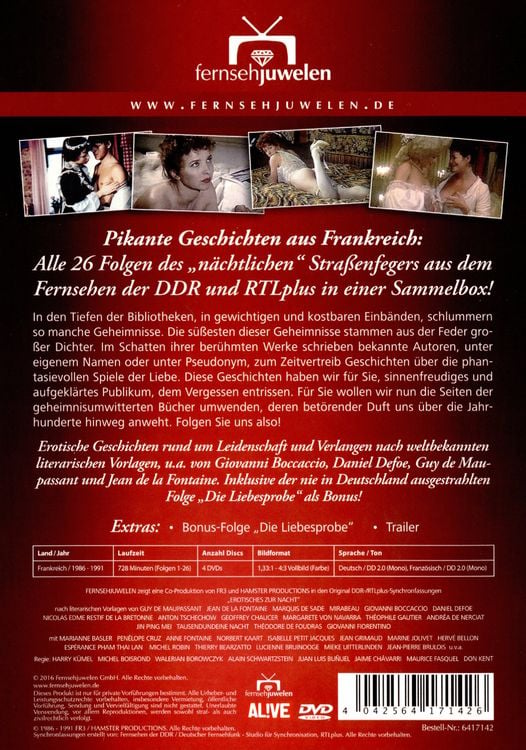 Produktbild: Erotisches zur Nacht - Die komplette S&eacute;rie Rose [4 DVDs]