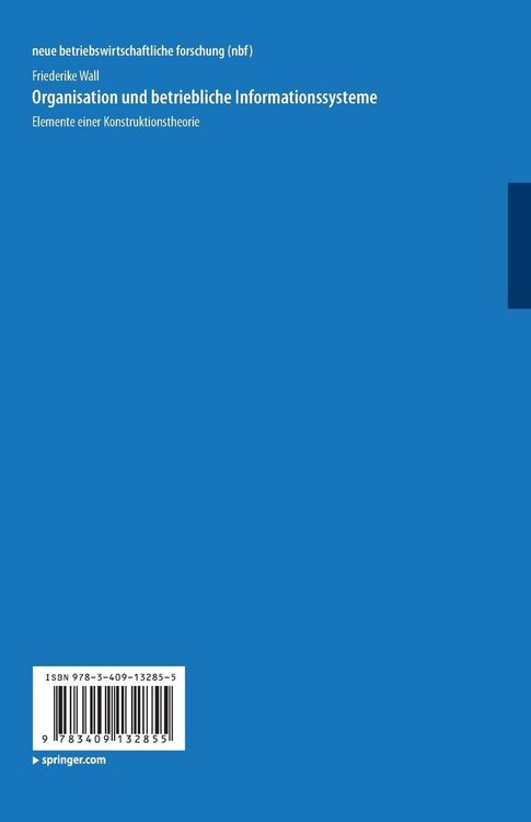 Produktbild: Organisation und betriebliche Informationssysteme
