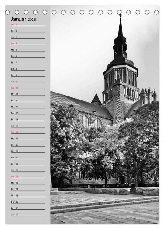 Produktbild: Stralsund. Ein Hauch l&auml;ngst vergangener Zeiten (Tischkalender 2026 DIN A5 hoch), CALVENDO Monatskalender