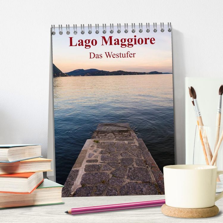Produktbild: Lago Maggiore - Das Westufer (Tischkalender 2026 DIN A5 hoch), CALVENDO Monatskalender