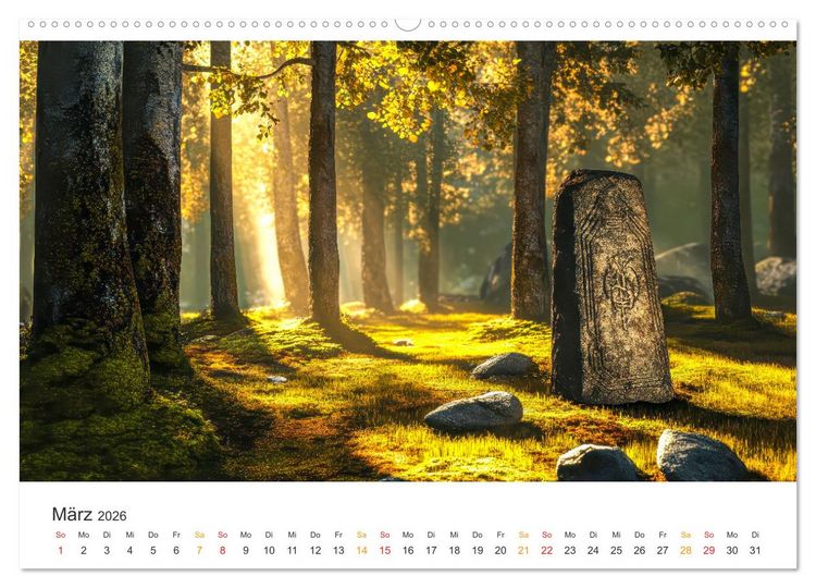 Produktbild: Magische Steine - Tor zur Anderswelt (Wandkalender 2026 DIN A2 quer), CALVENDO Monatskalender