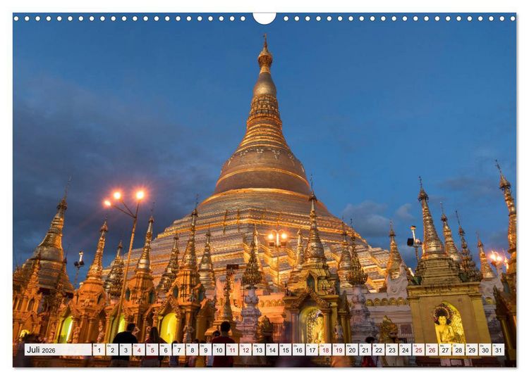 Produktbild: Asiens Tempel (Wandkalender 2026 DIN A3 quer), CALVENDO Monatskalender
