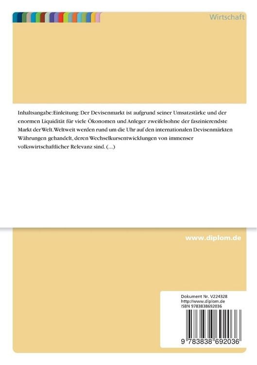 Produktbild: Die Bedeutung des Order Flow f&uuml;r die Wechselkursbestimmung