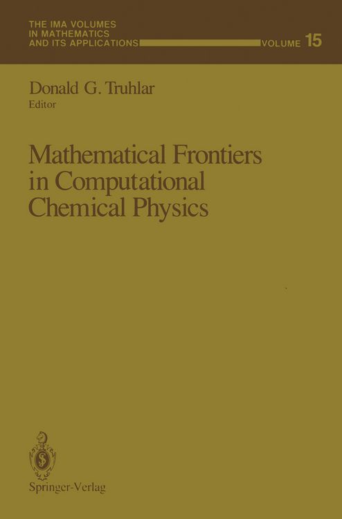 Produktbild: Mathematical Frontiers in Computational Chemical Physics