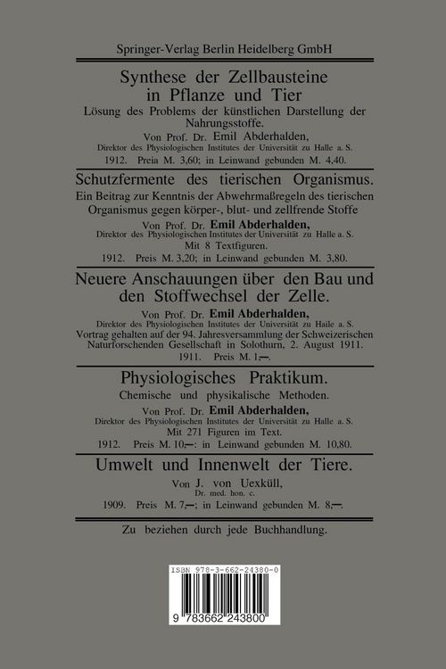 Produktbild: Das Leben Sein Wesen, sein Ursprung und seine Erhaltung