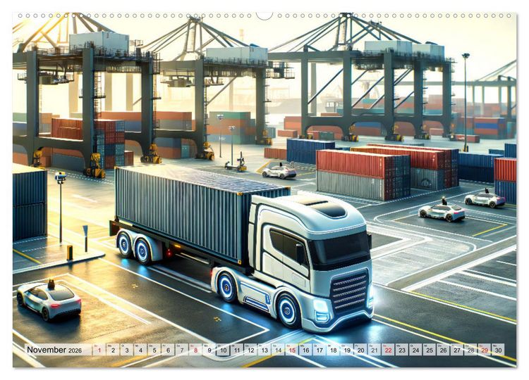 Produktbild: Die Zukunft im Hamburger Hafen: Visionen und M&ouml;glichkeiten von Morgen. (hochwertiger Premium Wandkalender 2026 DIN A2 quer), Kunstdruck in Hochglanz