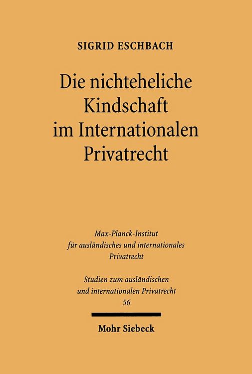 Produktbild: Die nichteheliche Kindschaft im Internationalen Privatrecht