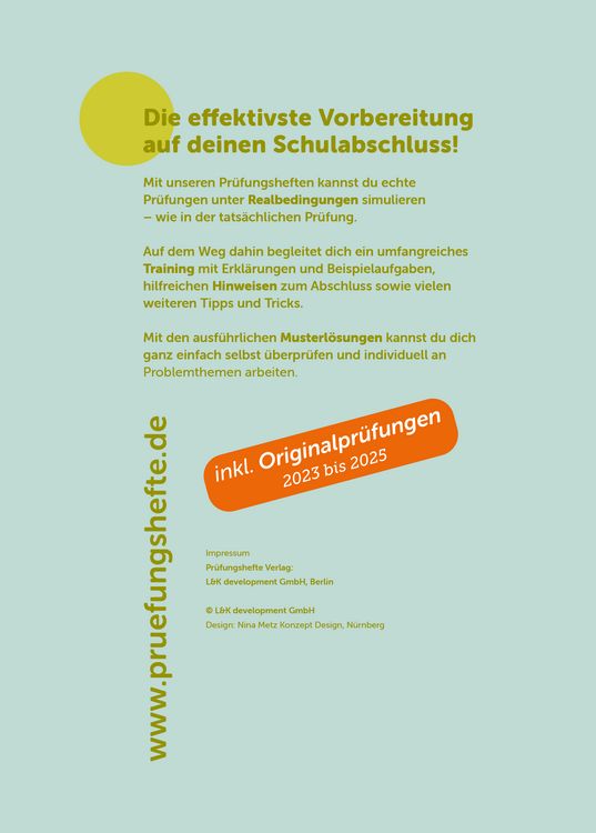 Produktbild: Pr&uuml;fungsheft - 2026 Englisch Hauptschulabschluss &ndash; Baden-W&uuml;rttemberg &ndash; Original-Pr&uuml;fungen und L&ouml;sungen
