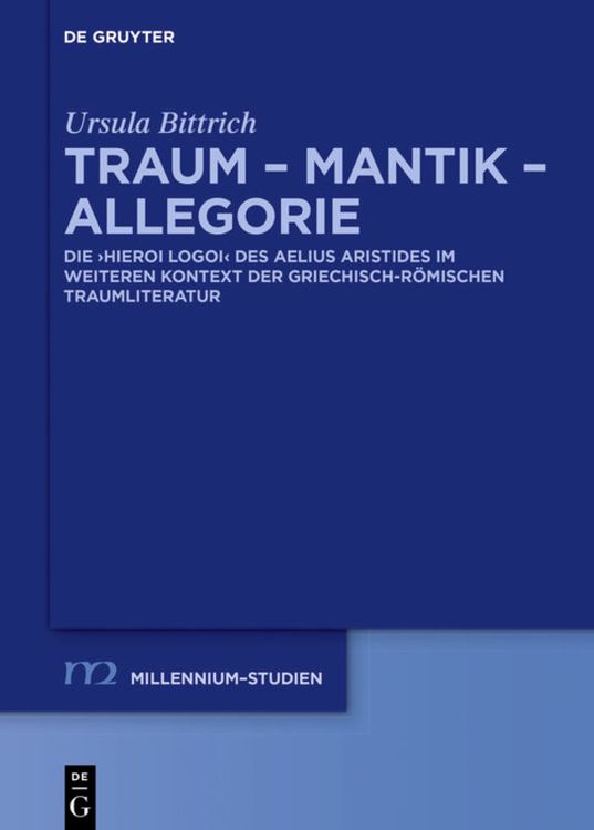 Bild vom Artikel Traum - Mantik - Allegorie vom Autor Ursula Bittrich