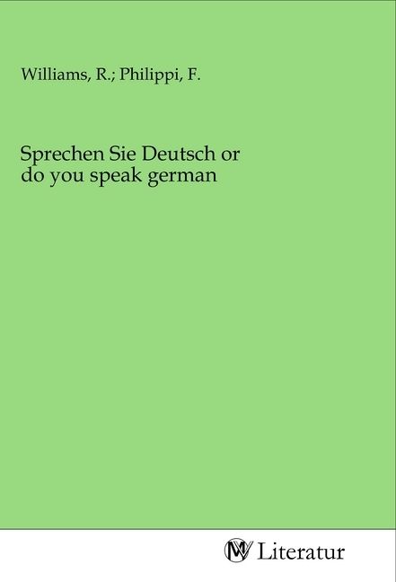 Produktbild: Sprechen Sie Deutsch or do you speak german