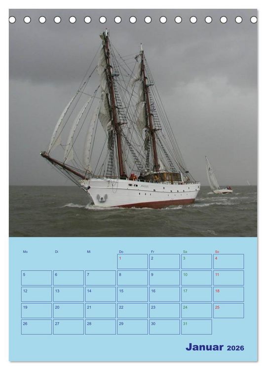 Produktbild: Seefahrer Romantik 2026 (Tischkalender 2026 DIN A5 hoch), CALVENDO Monatskalender