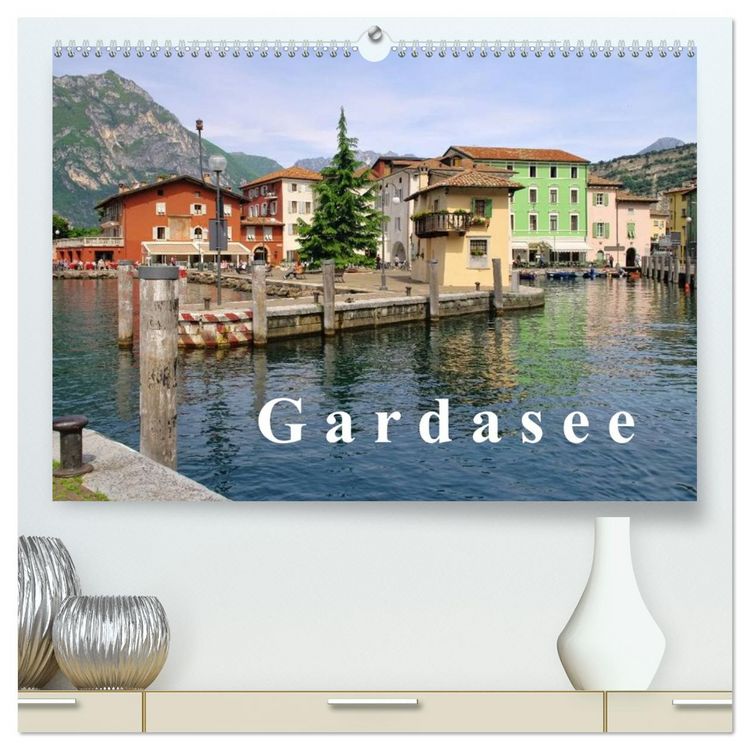 Produktbild: Gardasee (hochwertiger Premium Wandkalender 2026 DIN A2 quer), Kunstdruck in Hochglanz
