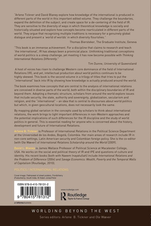 Produktbild: Thinking International Relations Differently