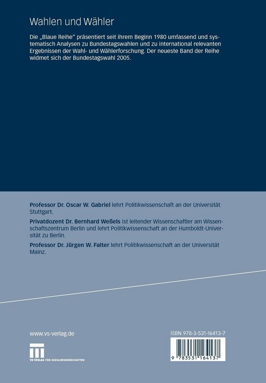Produktbild: Wahlen und W&auml;hler