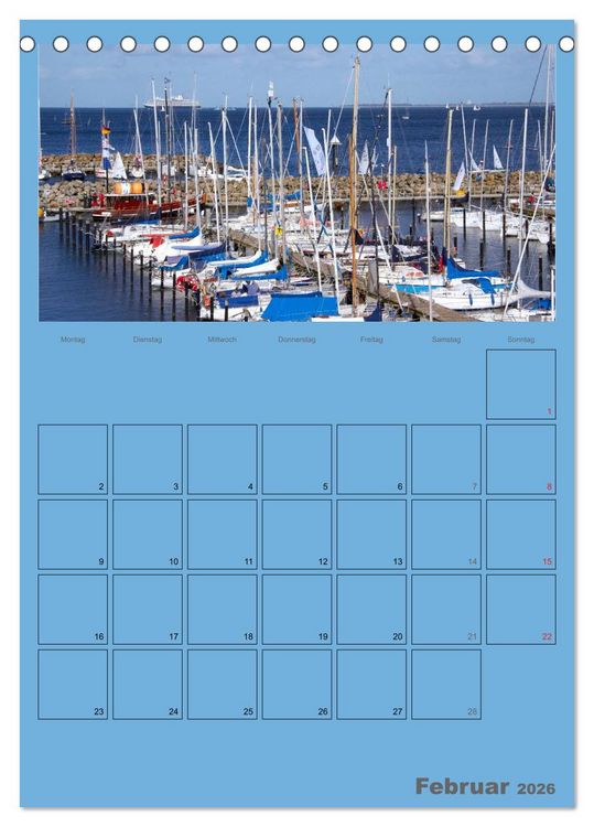 Produktbild: Rund um die Kieler F&ouml;rde / Planer (Tischkalender 2026 DIN A5 hoch), CALVENDO Monatskalender
