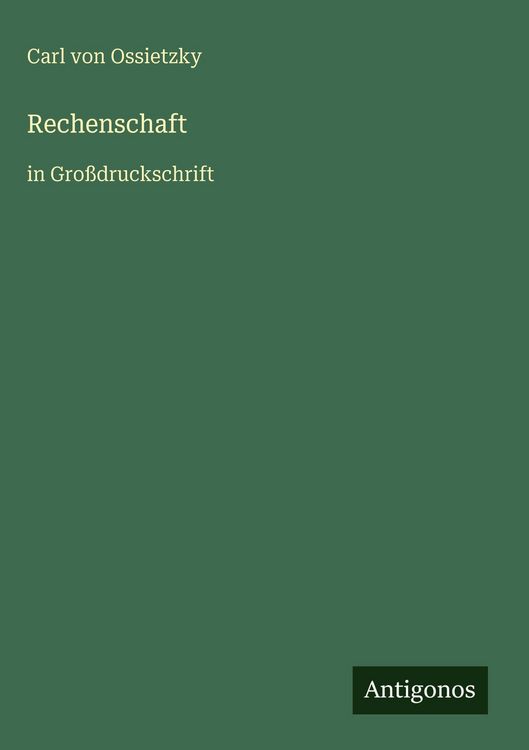 Produktbild: Rechenschaft