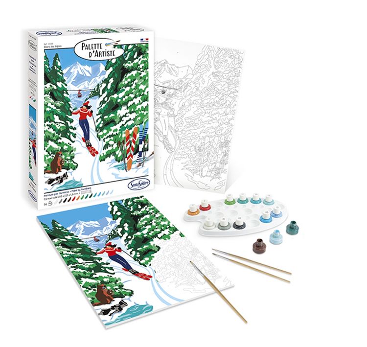 Produktbild: SENTOSPH&Egrave;RE - Malen nach Zahlen Winter in den Alpen