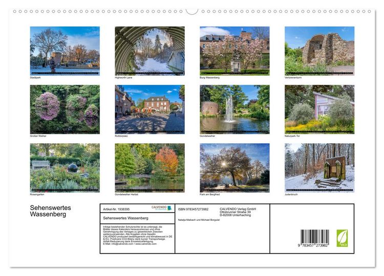 Produktbild: Sehenswertes Wassenberg (hochwertiger Premium Wandkalender 2026 DIN A2 quer), Kunstdruck in Hochglanz