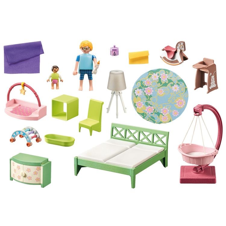 Produktbild: 71609 Schlafzimmer mit Babyspielecke