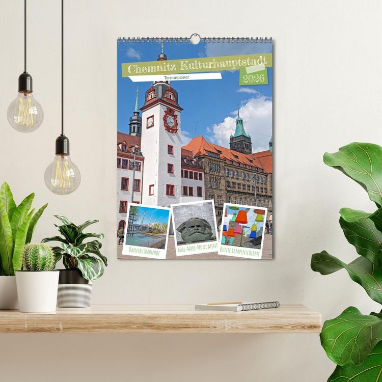 Produktbild: Chemnitz Kulturhauptstadt Terminplaner (Wandkalender 2026 DIN A3 hoch), CALVENDO Monatskalender