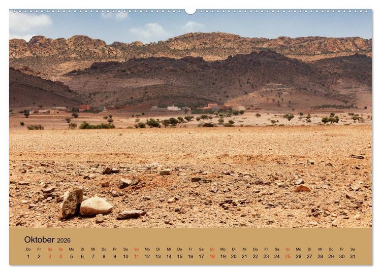 Produktbild: Abenteuer Marokko - eine Reise durch die Region Sous-Massa (Wandkalender 2026 DIN A2 quer), CALVENDO Monatskalender